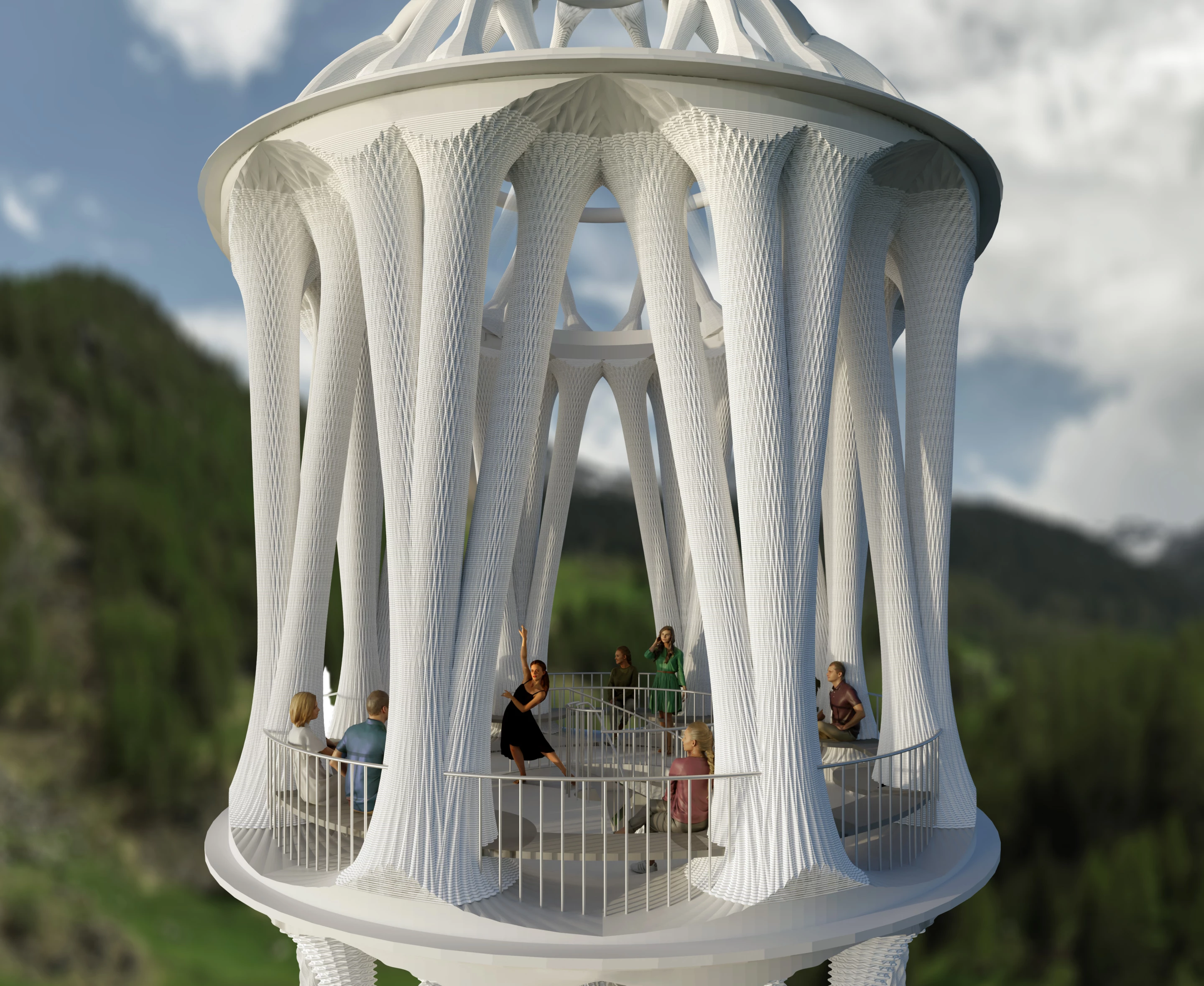 The White Tower will include a performance space and seating for up to 45 people on its uppermost floor