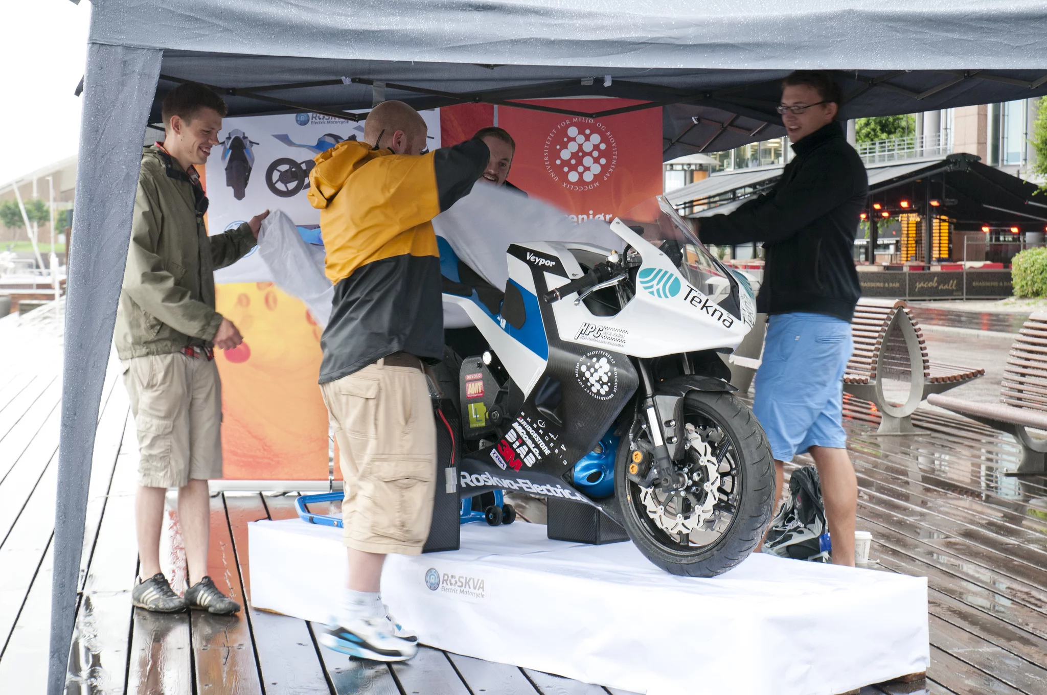 The launch of the Roskva electric motorcycle