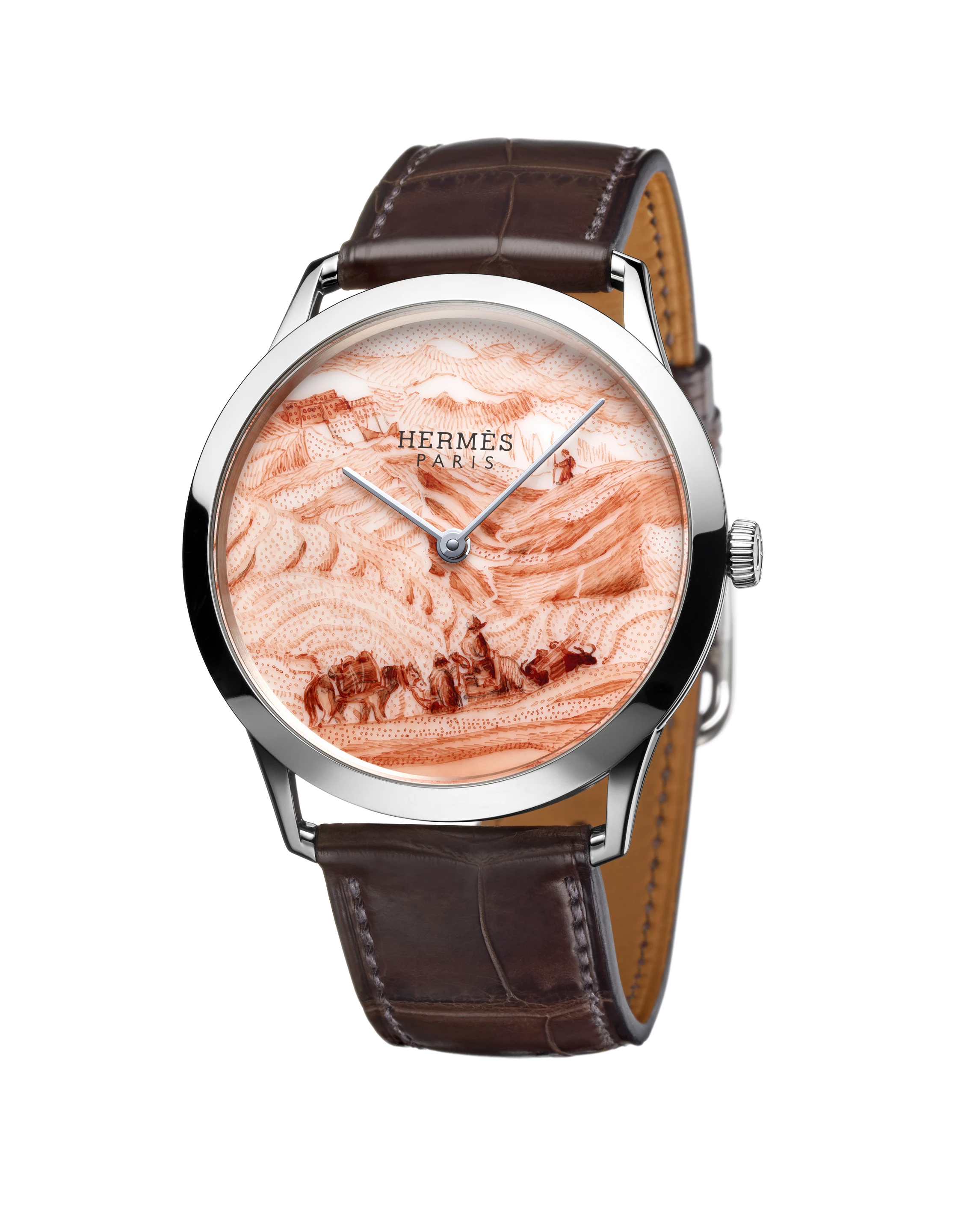 The "La femme aux semelles de vent" model from La Montre Hermès is limited to just 12 pieces