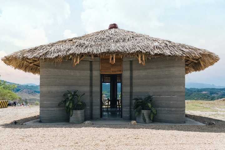 The 3D-printed house is located in a seismic area of Guatemala and has been designed to withstand earthquakes