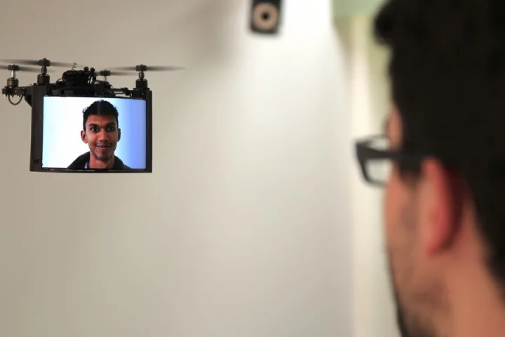 Researchers have created a collaborating swarm of drones that act as 3D pixels (voxels) and promises to create giant, flying interactive displays made up of many thousands of individual pixels