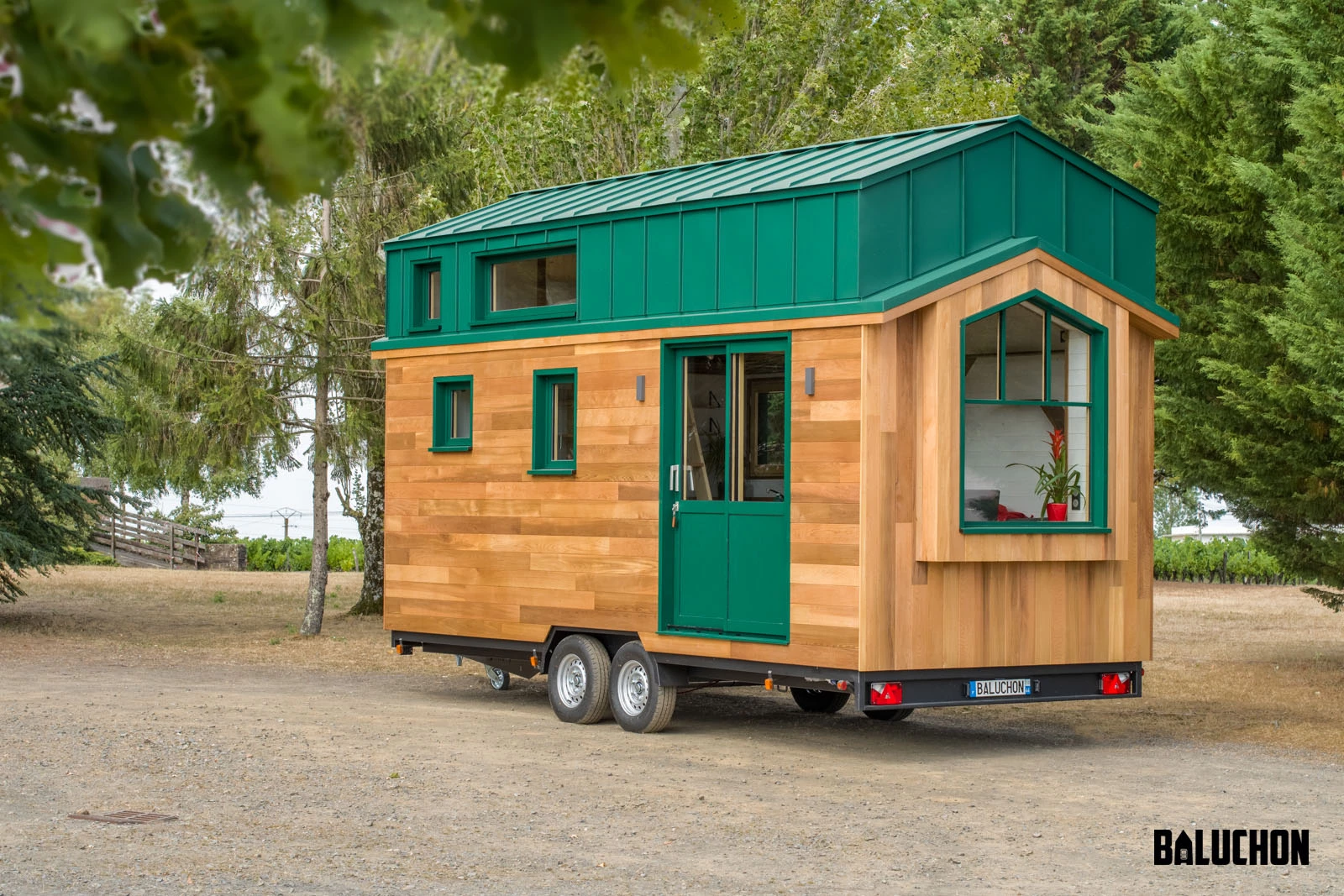The Hauméa tiny house measures 6 m (19.6 ft) long and gets power from a standard RV-style hookup