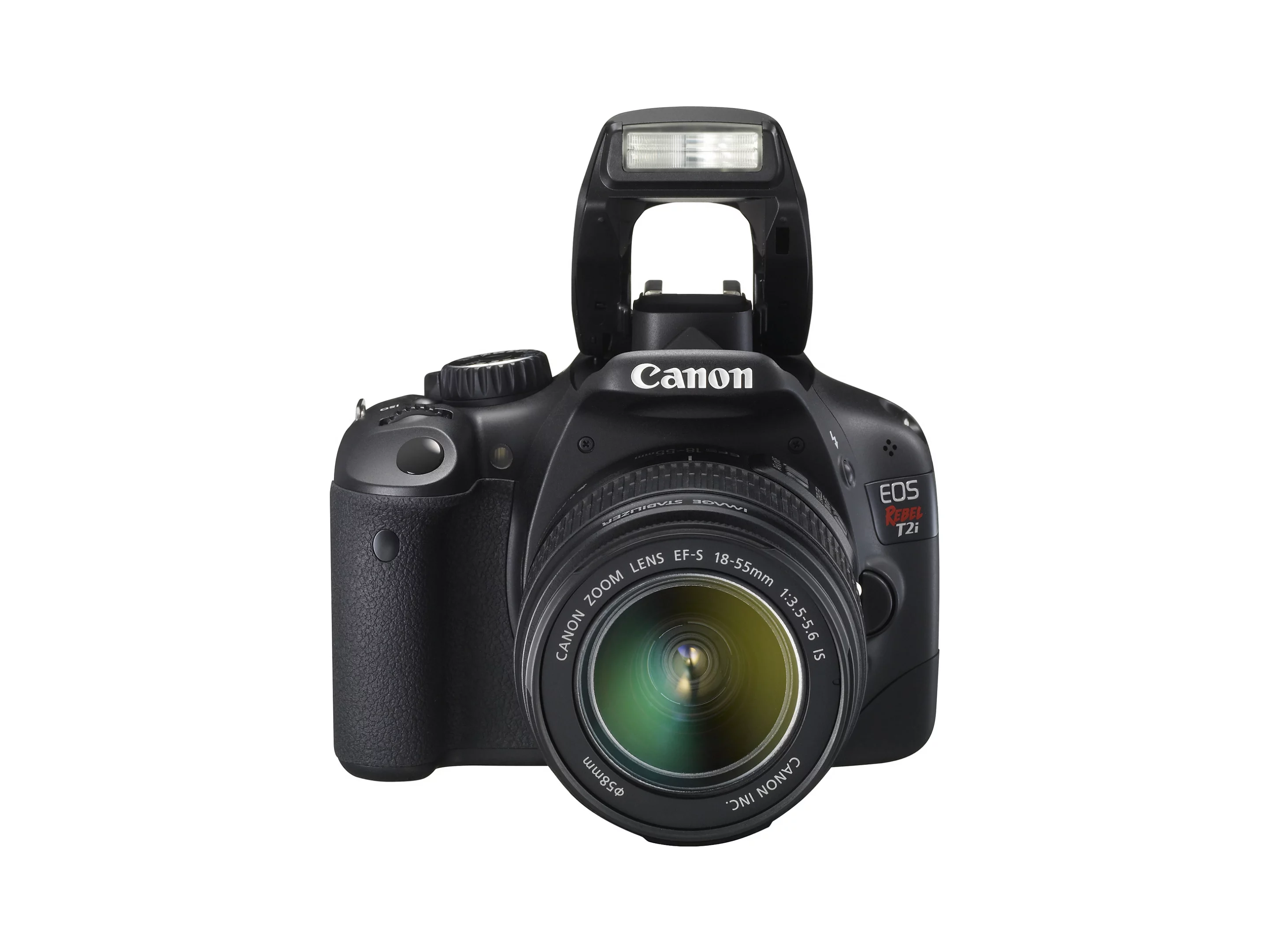 EOS Rebel T2i Digital SLR camera - Flash Open