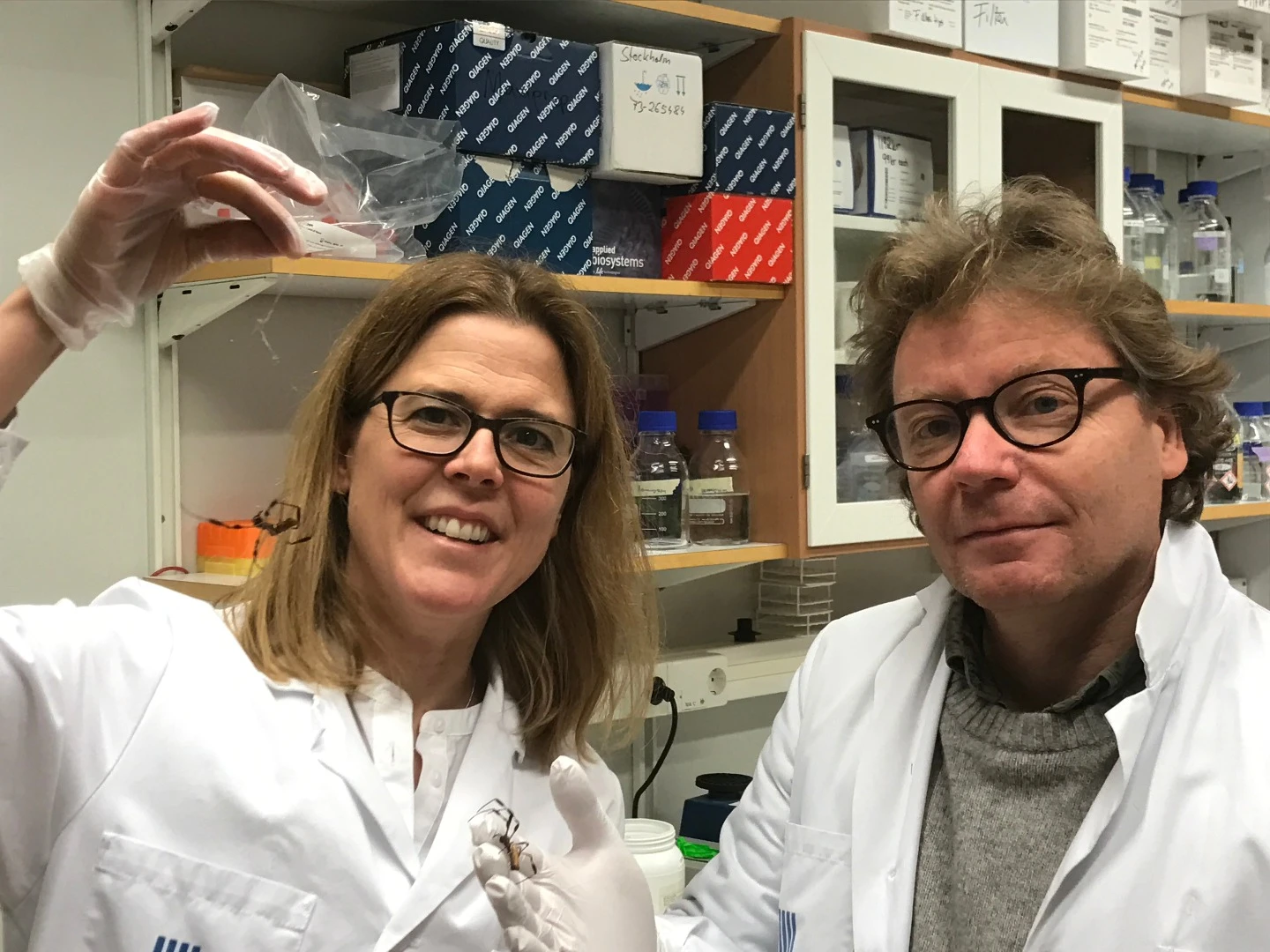 Researchers Anna Rising and Jan Johansson