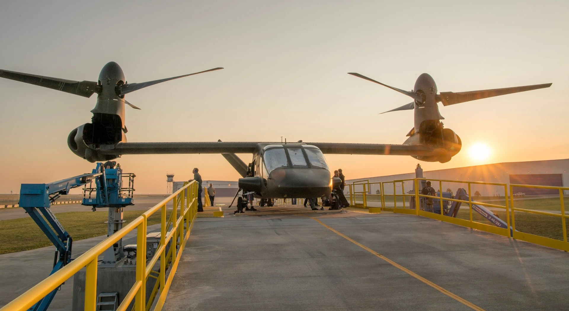 The V-280 Valor with rotors up