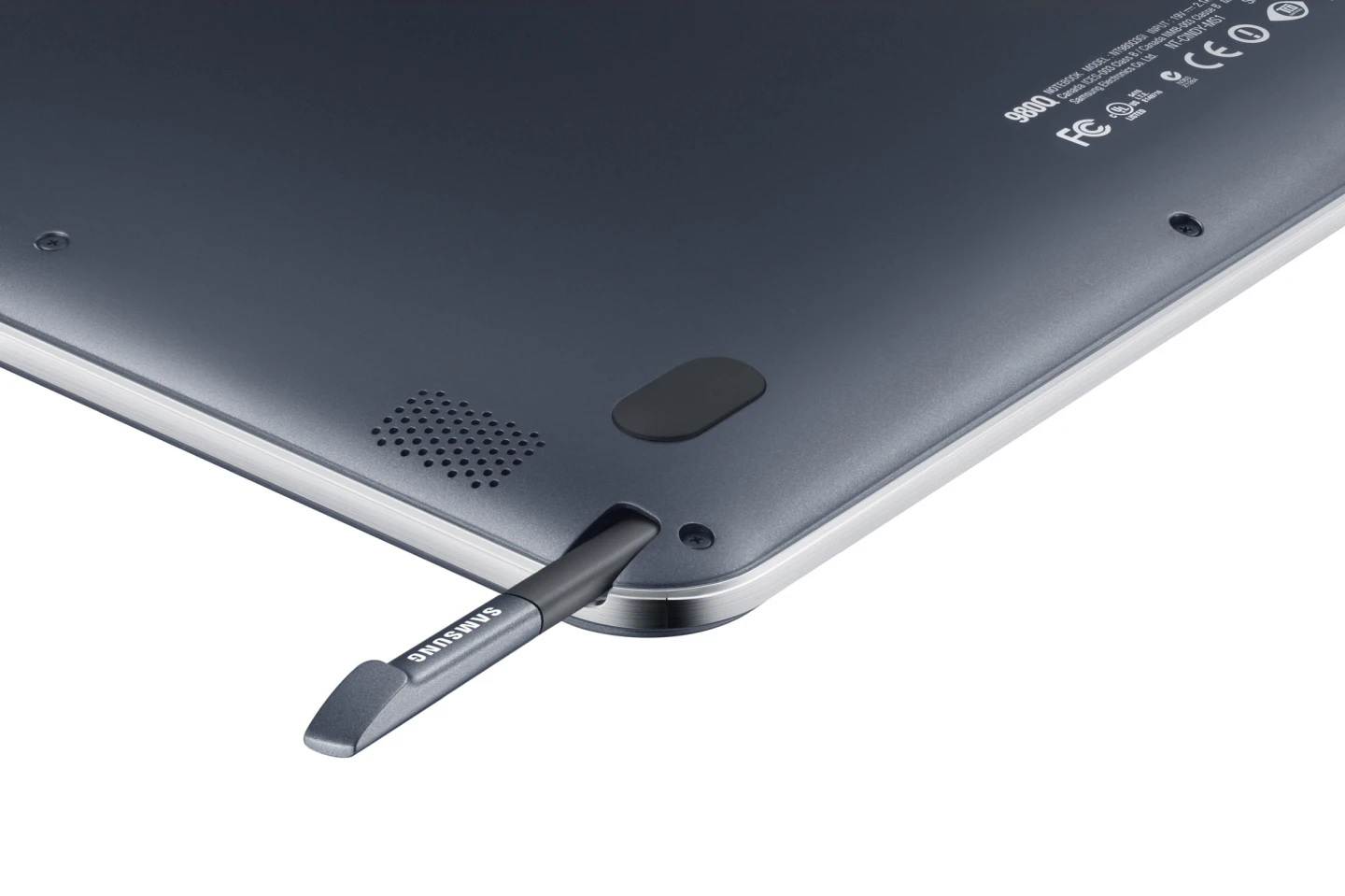 The Ativ Q's S Pen handily docks inside the device itself