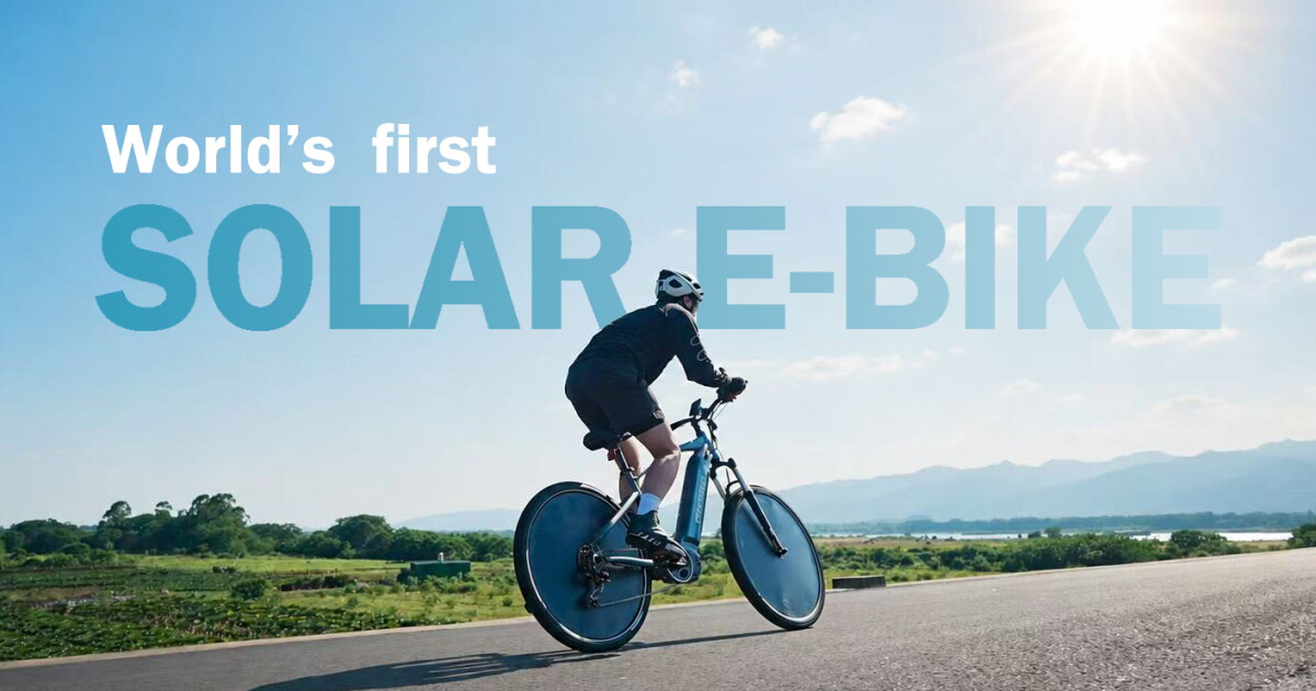 PHOSGO launches the world's first mass-produced solar e-bike