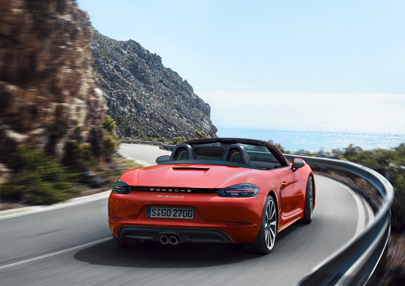 The 718 Boxster S can hit 60 mph in four seconds (with available options)