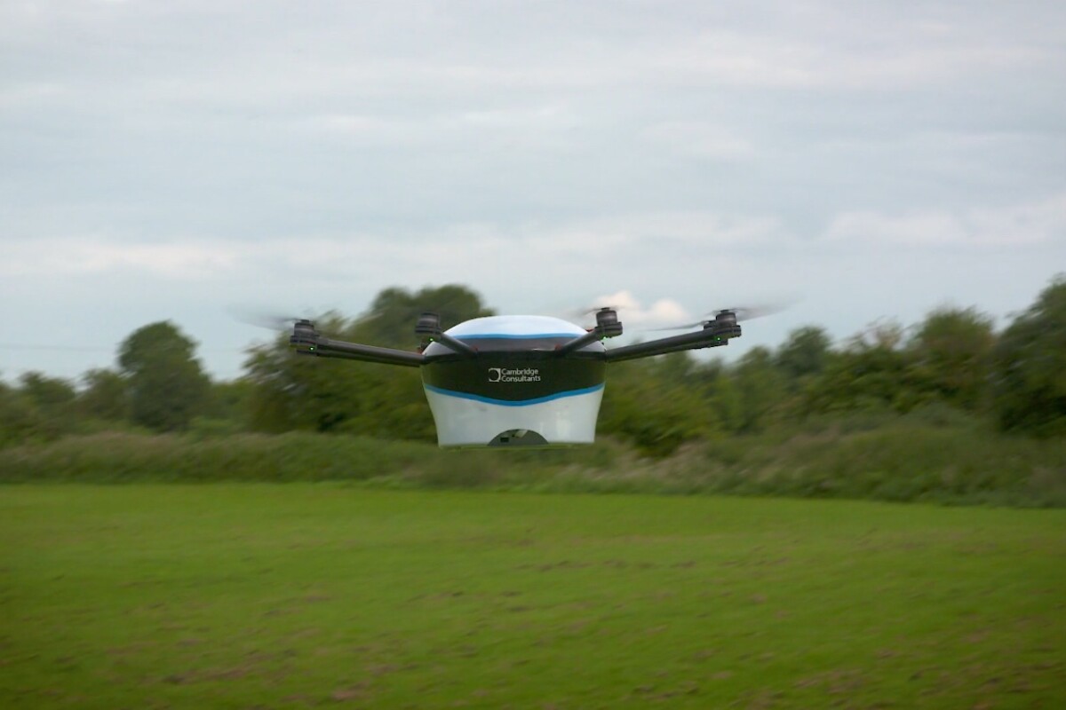 The real-life DelivAir octocopter demo drone