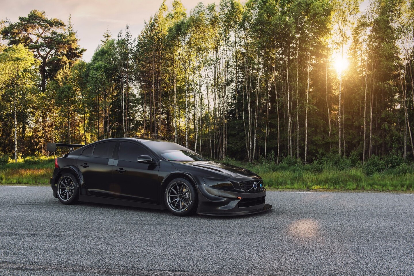 Weighing in at just 1,100 kg, the S60 has carbon fiber and steel body panels