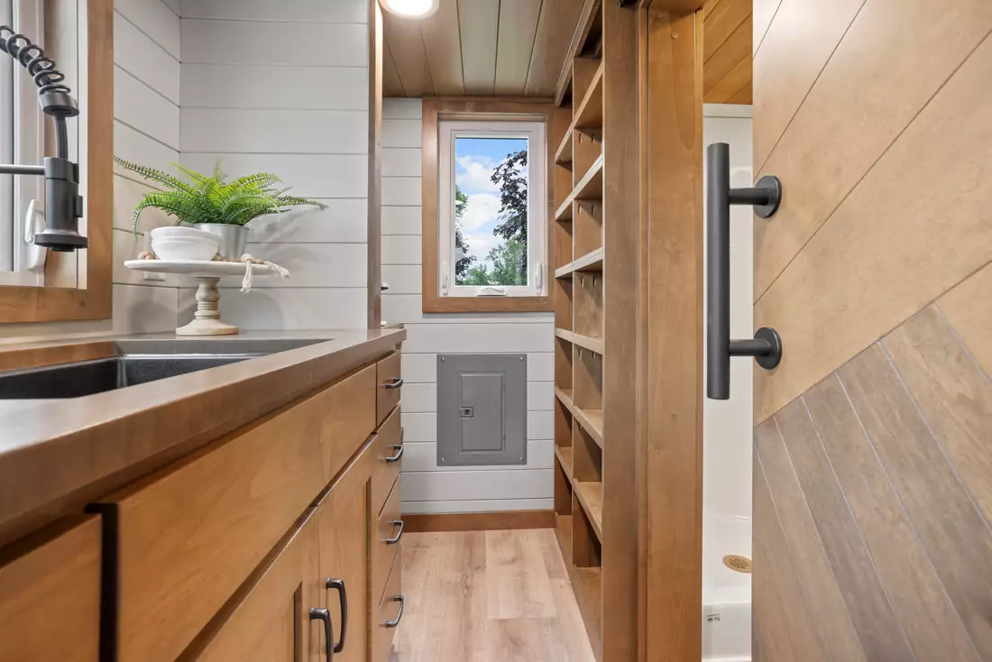 The Pathway includes a small storage area with shelving