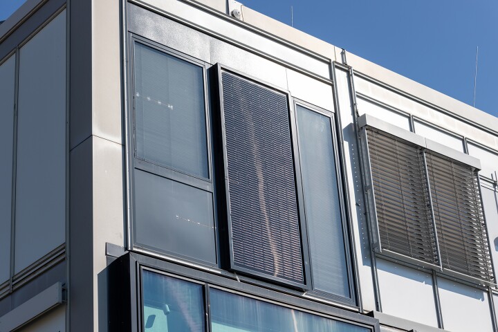 Researchers at Fraunhofer Institute have developed solar-powered modular building facades that can heat and cool rooms