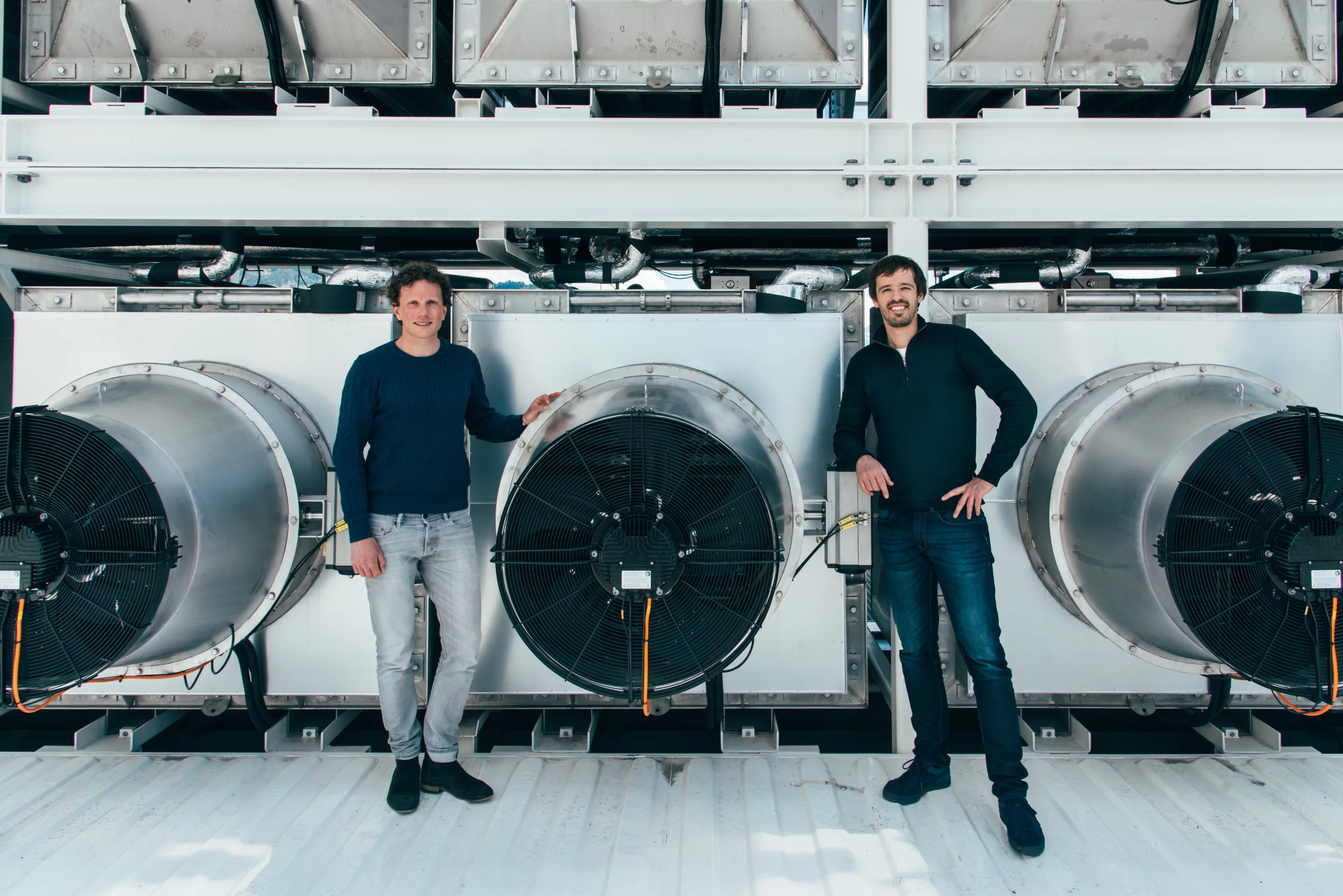 Christoph Gebald (left) and Jan Wurzbacher (right), co-founders of Climeworks