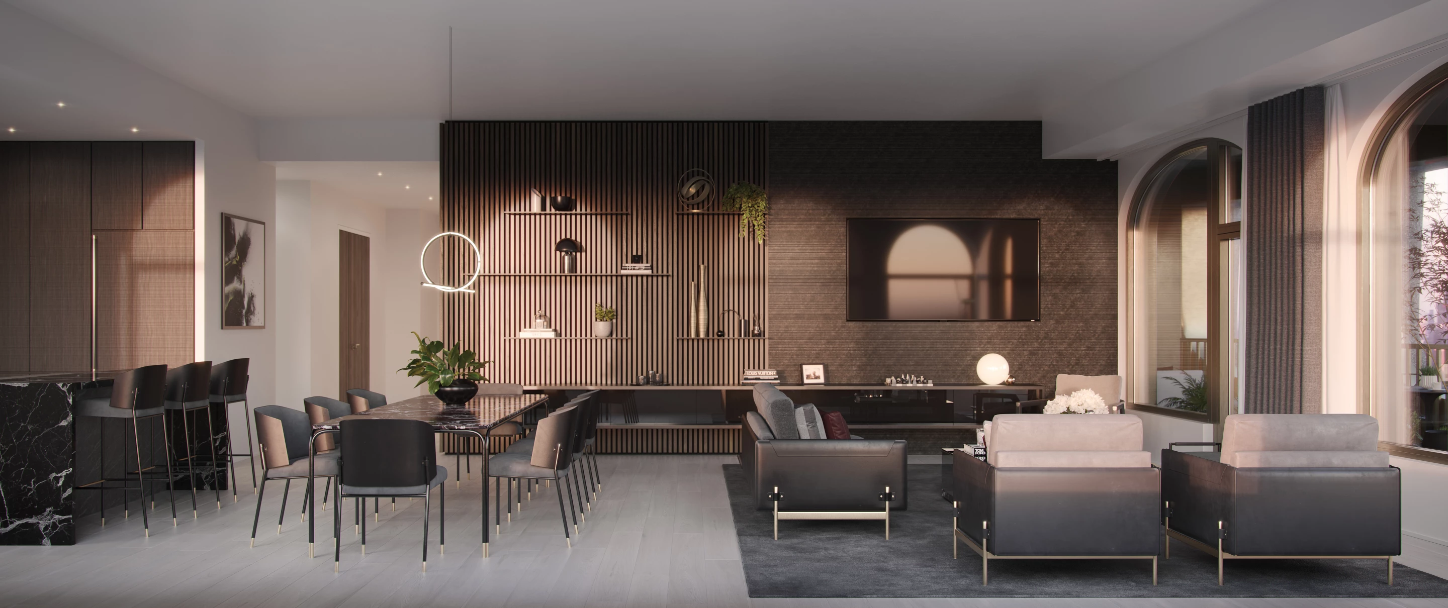 130 William's Aston Martin-designed apartments feature high-end materials and furniture