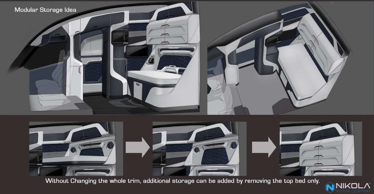 The top bunk can also be replaced with storage