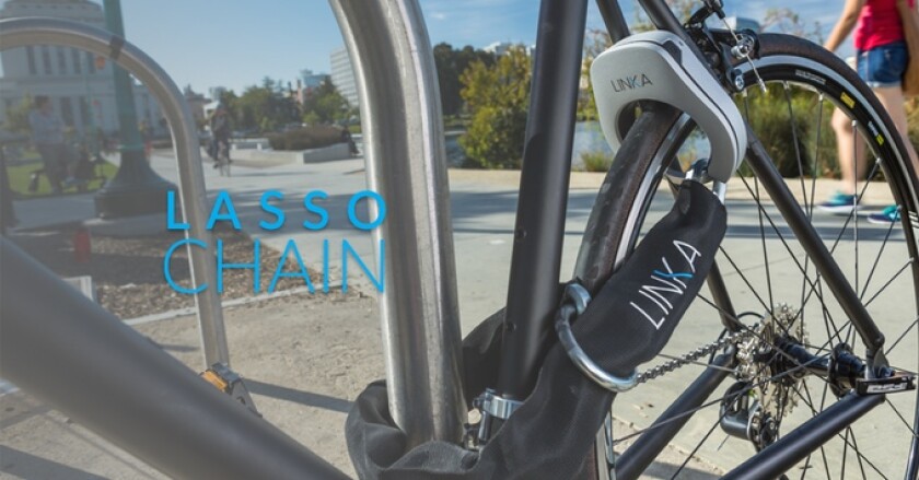 Linka offers a traditional lasso chain for extra security