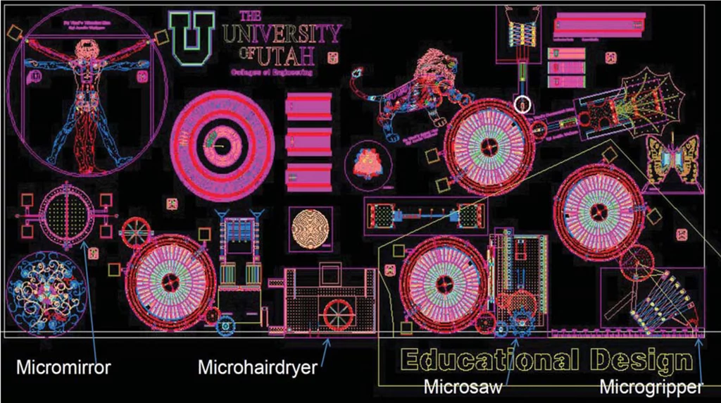 The University of Utah's microbarbershop has all the components necessary to cut a single hair
