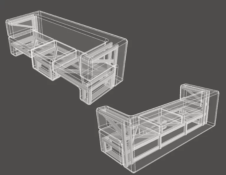 The design for the Slot Sofa