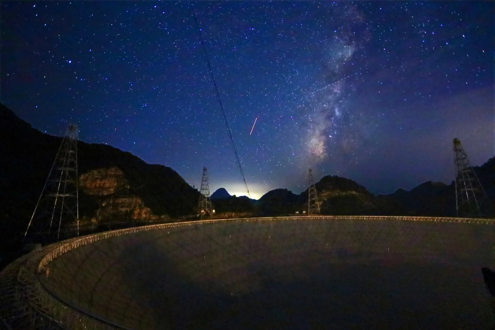 Among other goals, FAST will scour the universe for signs of radio signals from potential extraterrestrial intelligence