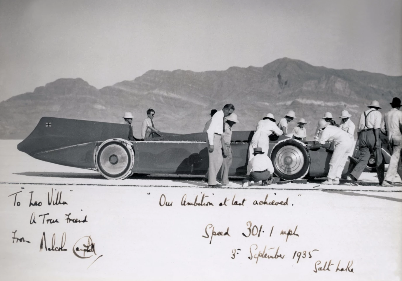 Campbell eventually did manage to hit 300 mph in 1935