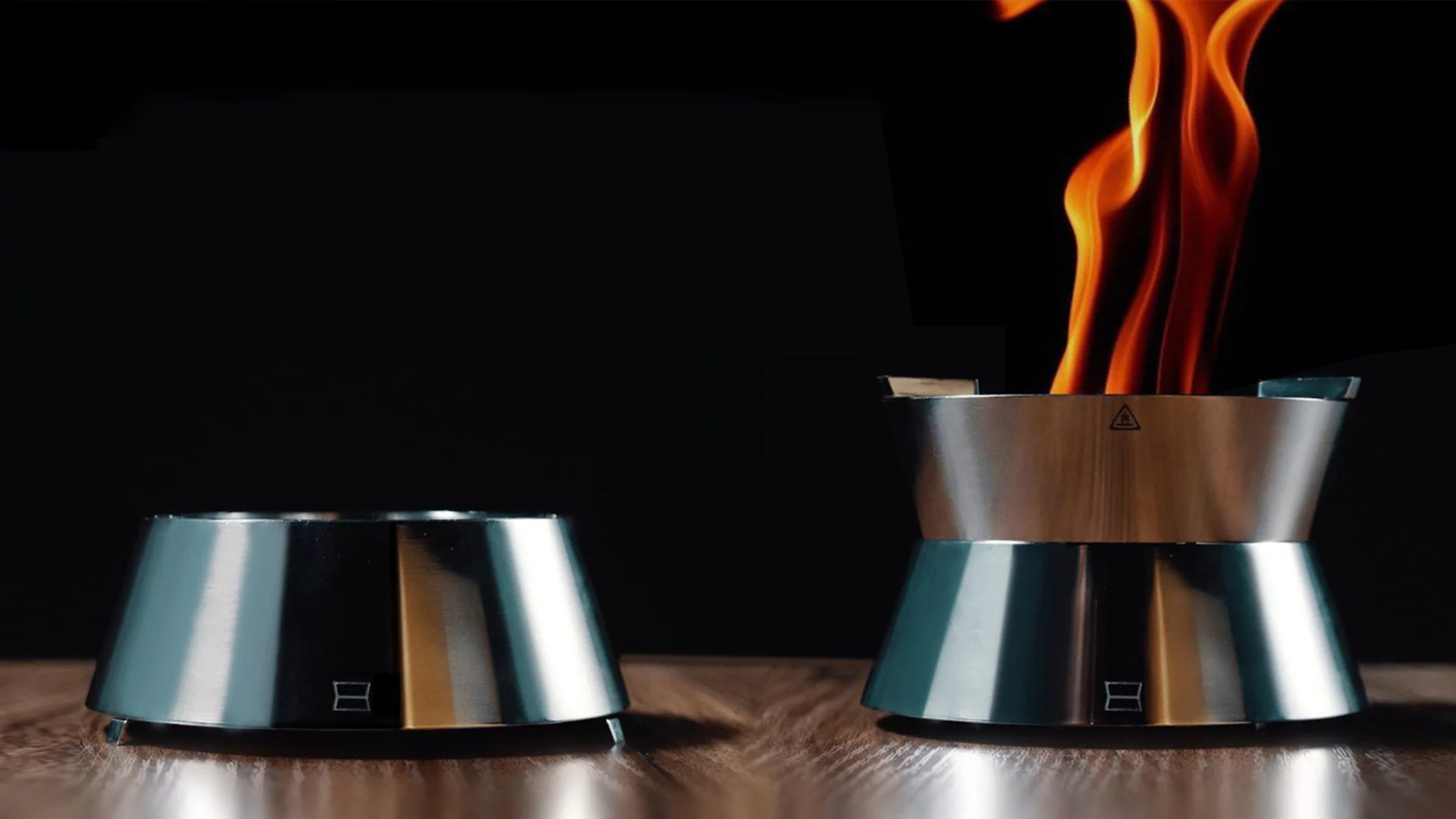 Ember works by drawing air in through its slightly elevated base