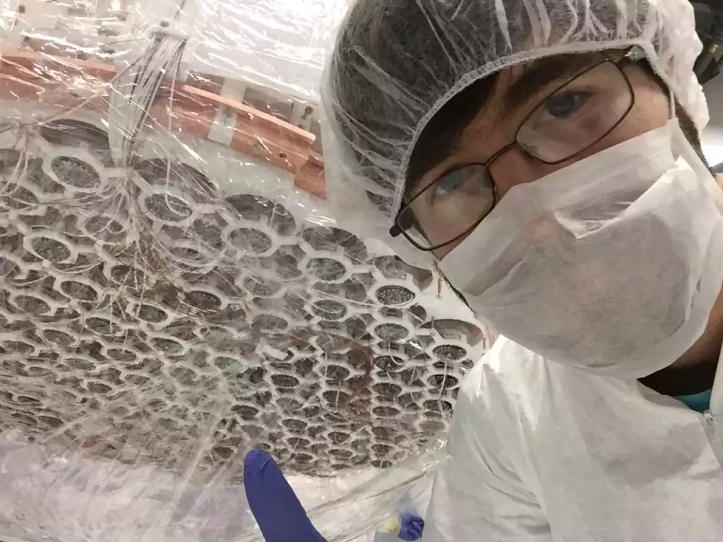Study co-author Christopher Tunnell at the XENON1T experiment in Italy