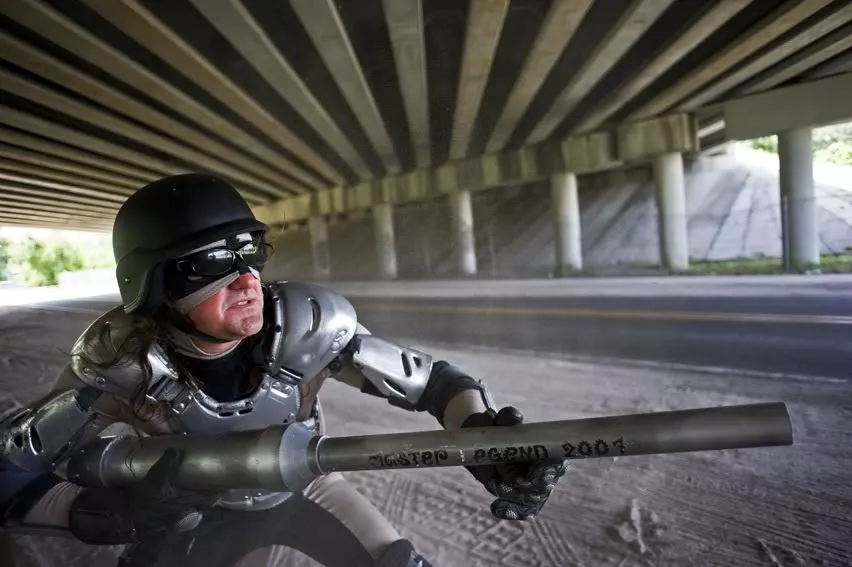 Orlando, Florida's Master Legend, with his Master Blaster cannon