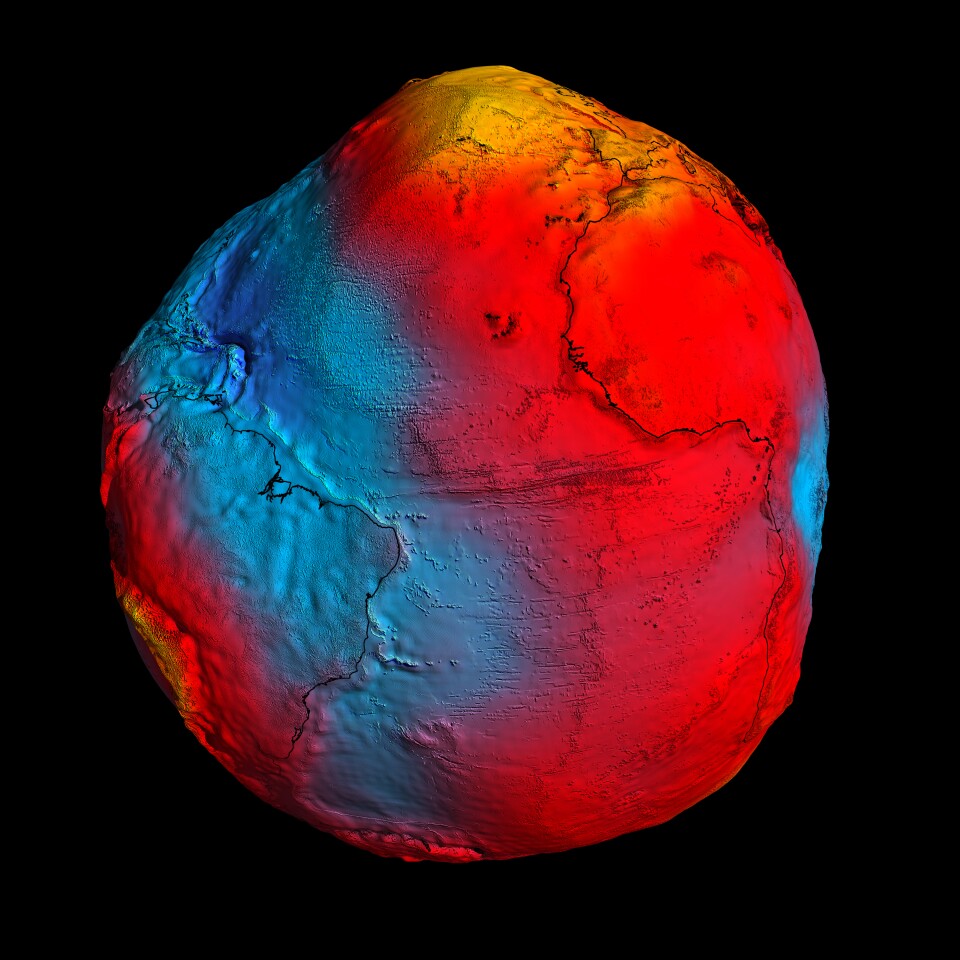 New GOCE geoid (Image: ESA/HPF/DLR)