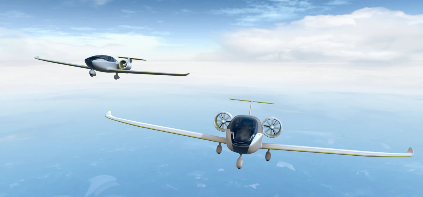 Artist's impression of E-Fan 2.0 and 4.0
