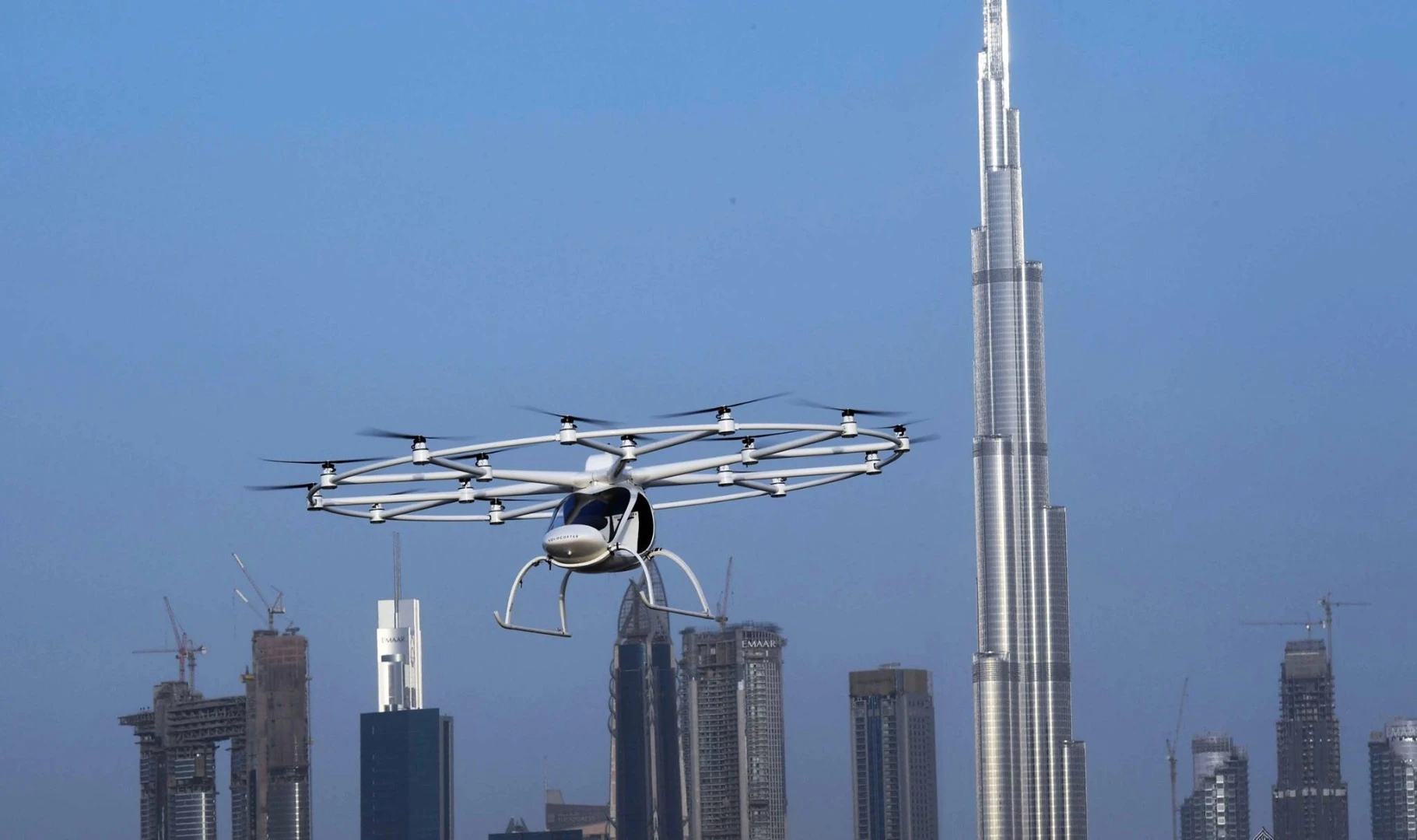 The Volocopter in its current form can fly for 30 minutes at a time