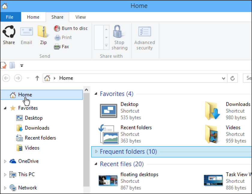 Improvements have been added to File Explorer