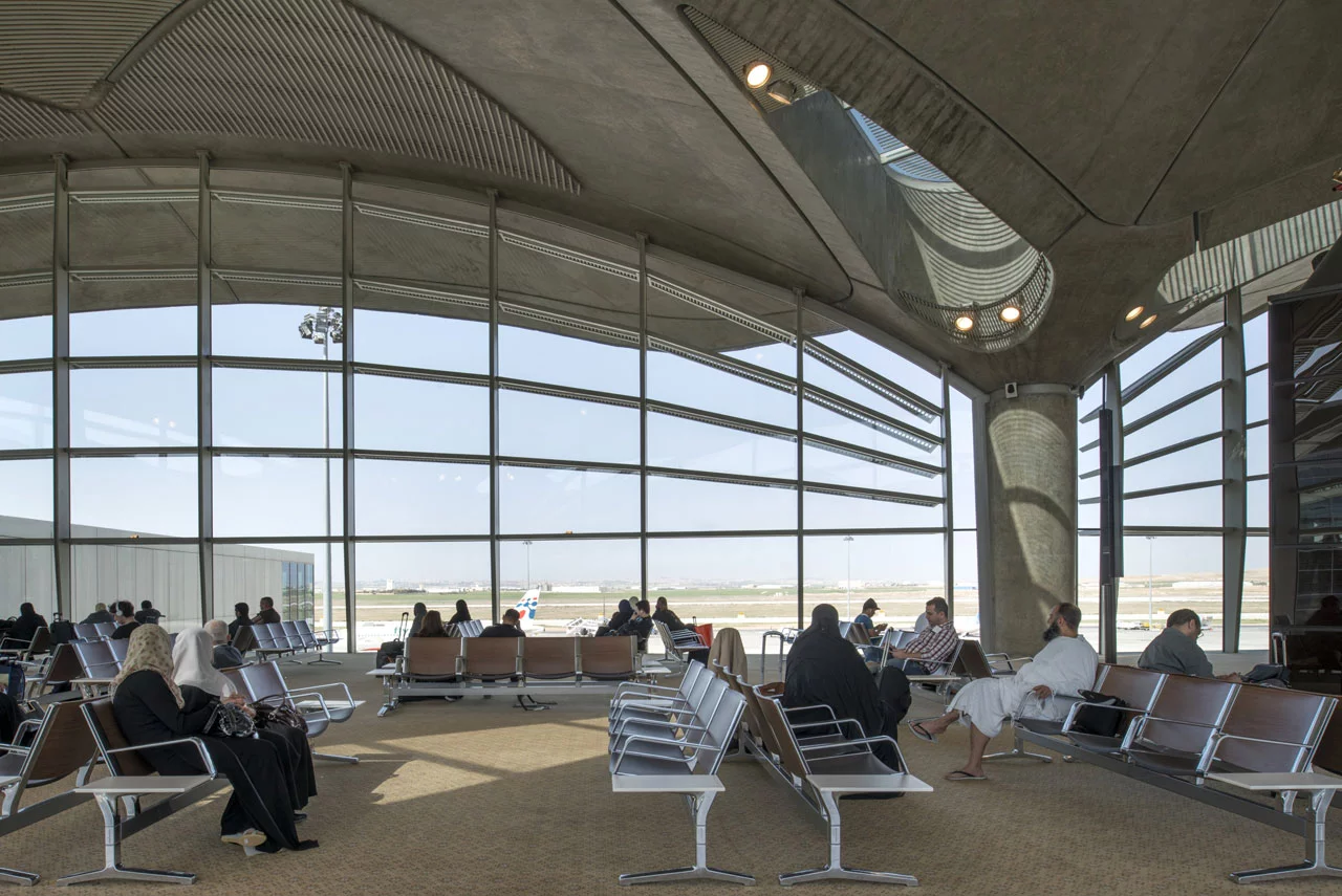 City planners contracted design firm Foster + Partners to come up with a plan for the new airport terminal that takes into account the region's fluctuating climate while also reflecting the local culture