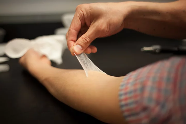 The XPL material is invisible once applied and has very similar elastic properties to healthy, young human skin