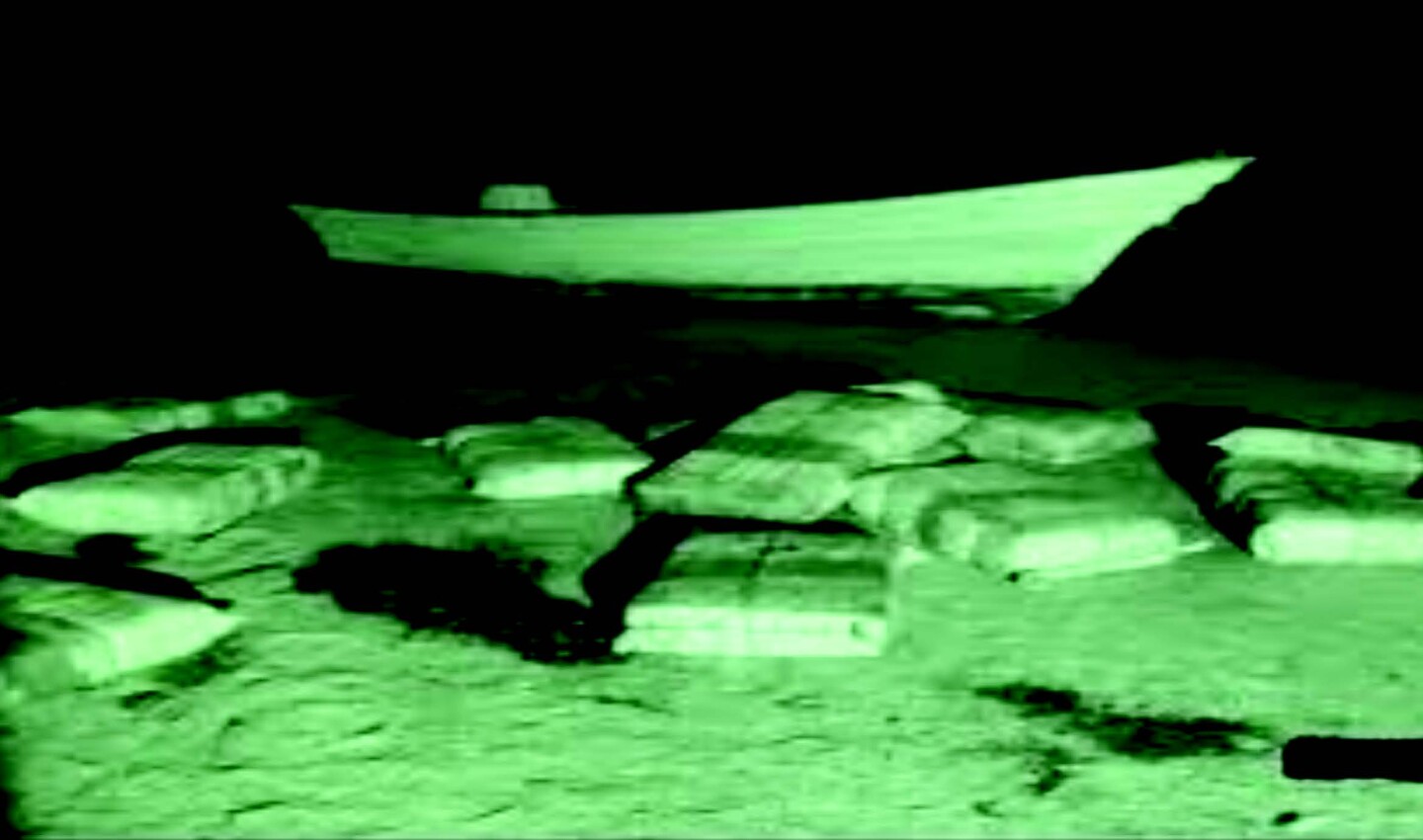 A panga, a low-riding fishing boat favored by drug runners because of its low freeboard (Image: US Coast Guard))