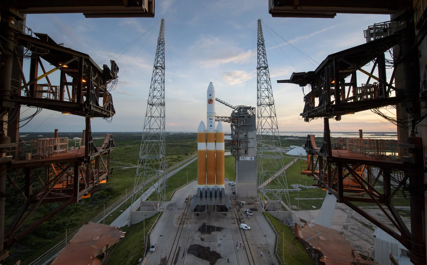 The Parker Solar Probe before lifting off for the sun