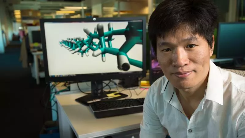 Dr Haifei Zhan led a research team in modeling the energy density of diamond nanothread bundles