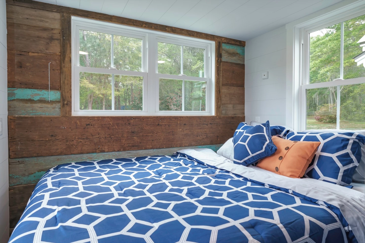The master bedroom has plenty of light