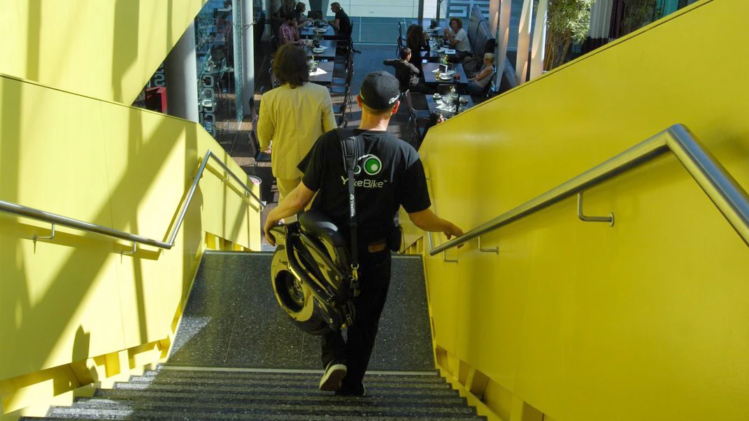 The Yikebike can be carried through otherwise forbidden access areas quite easily