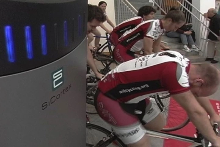 Bicycle Powered SupercomputerPhoto: Joe Sousa/SiCortex