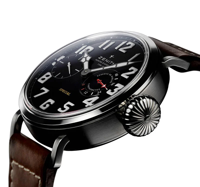 Zenith Pilot Aeronef Type 20 - 57.5 mm diameter. Titanium