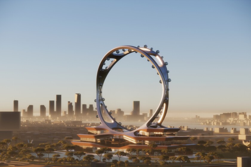UNStudio has unveiled blueprints for constructing the planet's tallest spokeless Ferris wheel in Seoul, South Korea. This distinctive design will consist of two intersecting rings, with revolving pods providing extraordinary views of the surroundings.