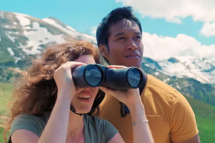 The Envision binoculars combine premium Nikon optics with AR overlays that tell you more about what you're looking at