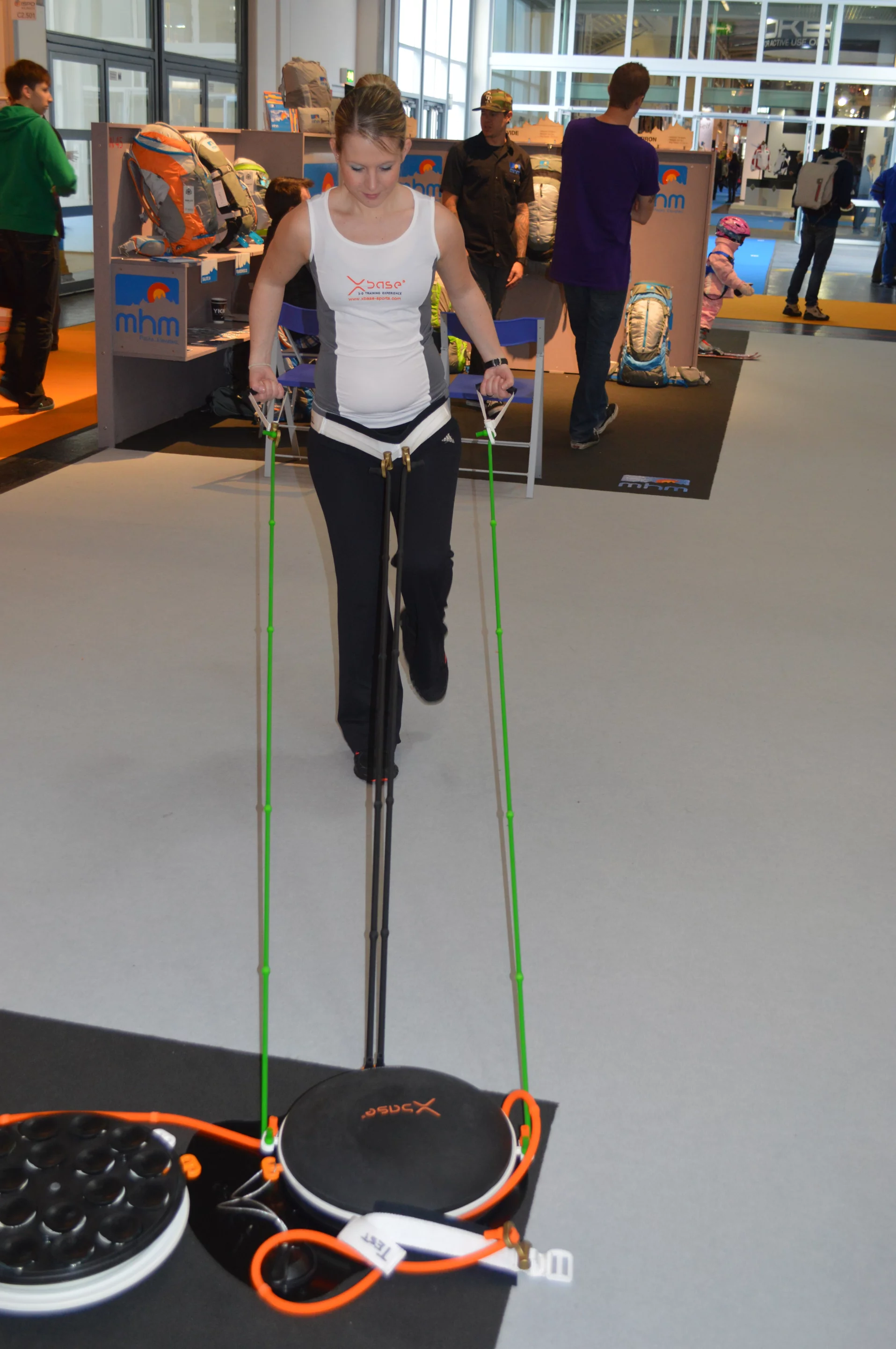 A rep demonstrates Xbase exercises