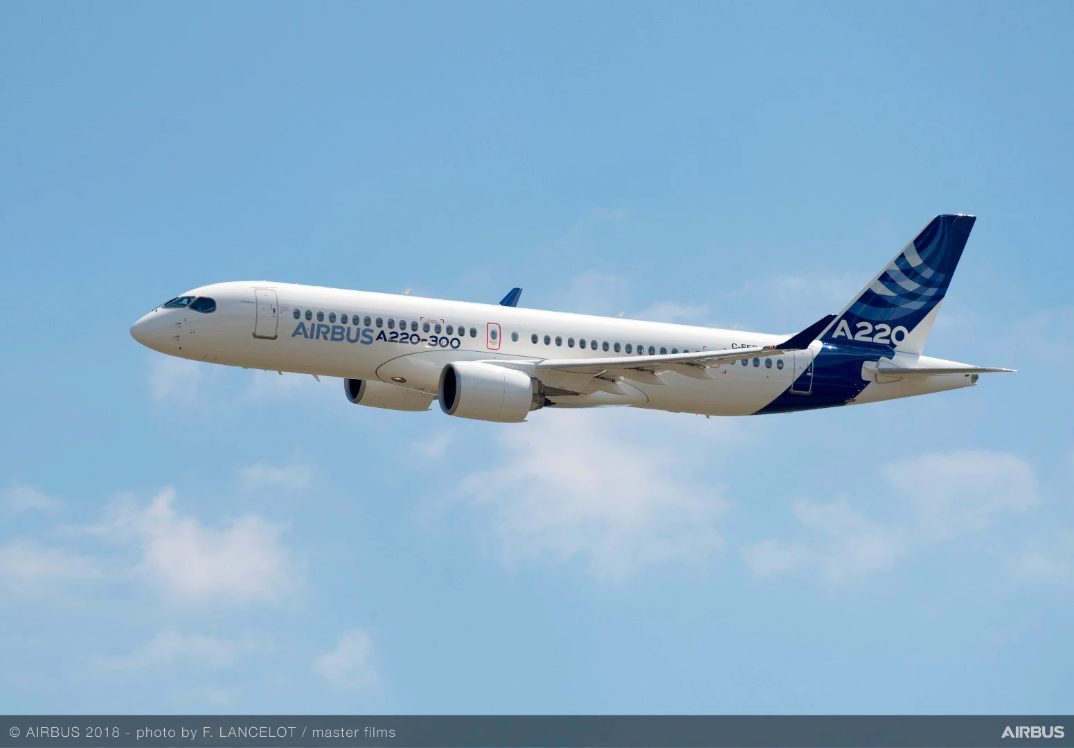The Airbus A220-300 was formerly the Bombardier C-300
