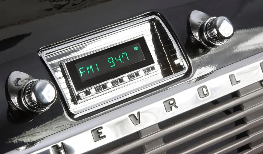 The RetroSound Model Two in a Chevy Truck