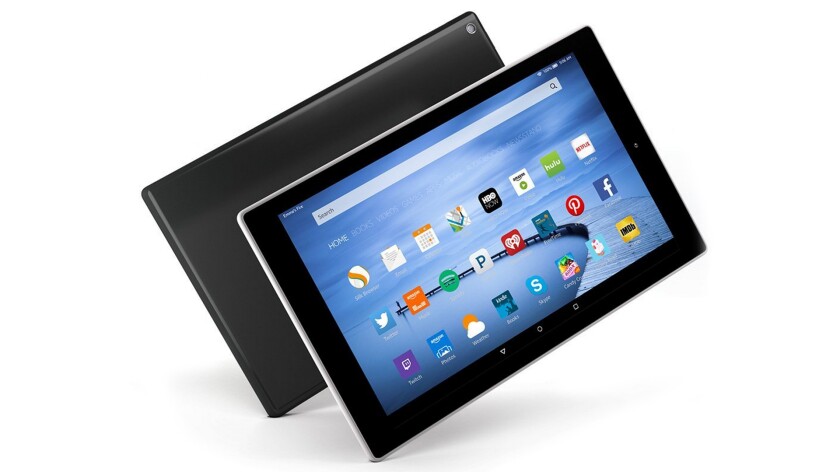 The Fire HD 10 is available in a choice of black and white