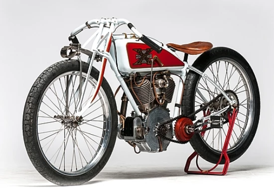 This 1911 Excelsior Board Track Racer (Lot S96) is estimated to fetch between $85,000 and $100,000