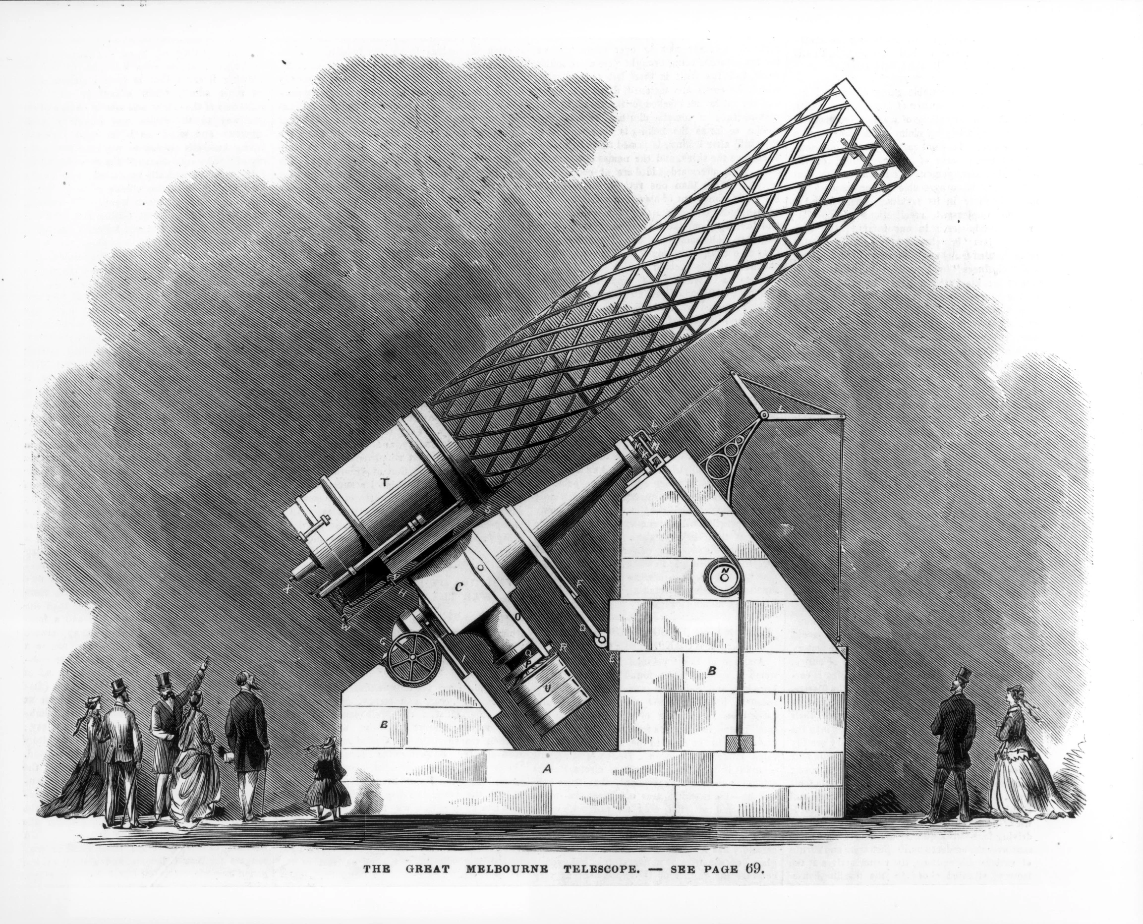 The Great Melbourne Telescope, 1868 Illustrated Melbourne Post