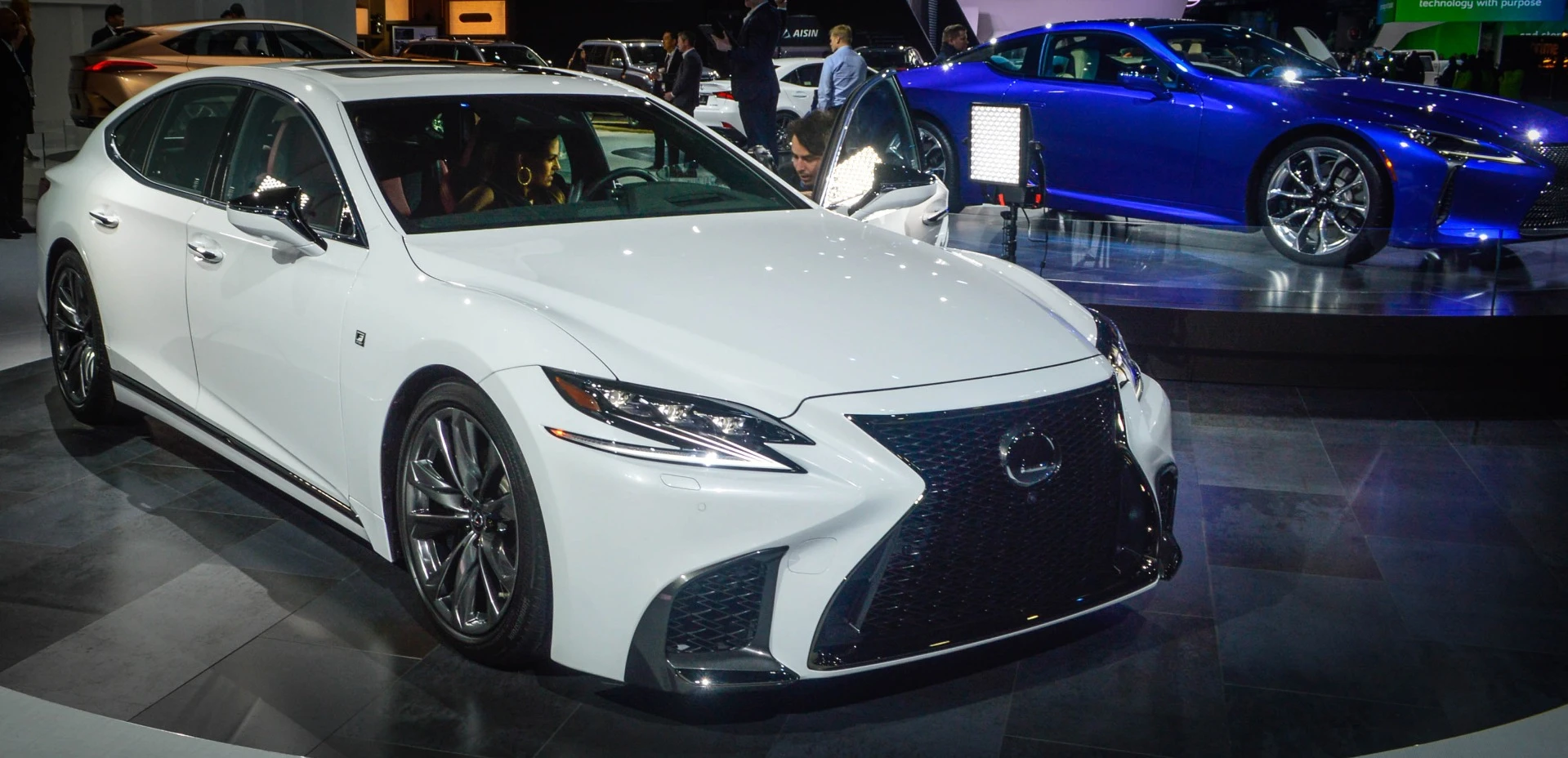 The new Lexus LS 500 sits on a new premium rear-wheel platform derived from the LC 500 and is driven by an all-new 416-hp 3.5-liter twin-turbo V6