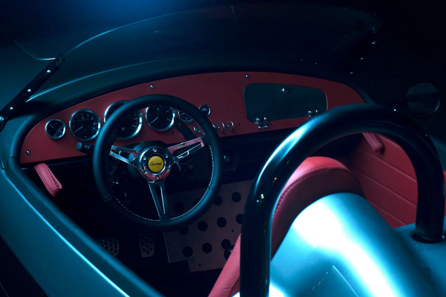 It may have a stereo and provisions for A/C, but the Carmel interior is still pretty simple and stripped back